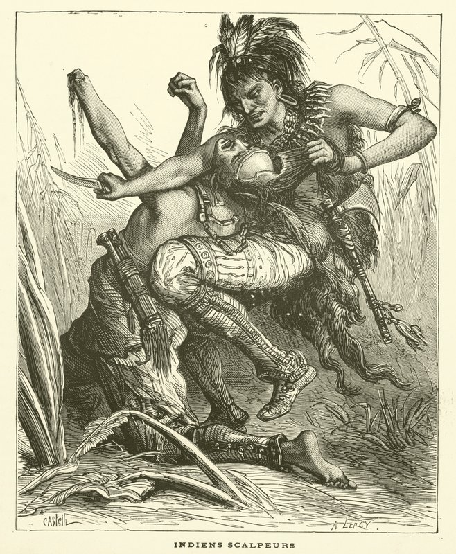 Indische Skalpeure von French School