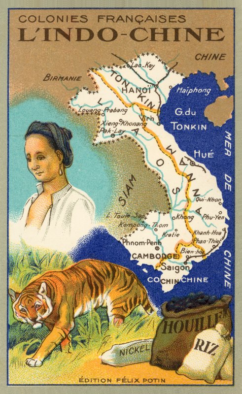 Indochina (Chromolitho) von French School