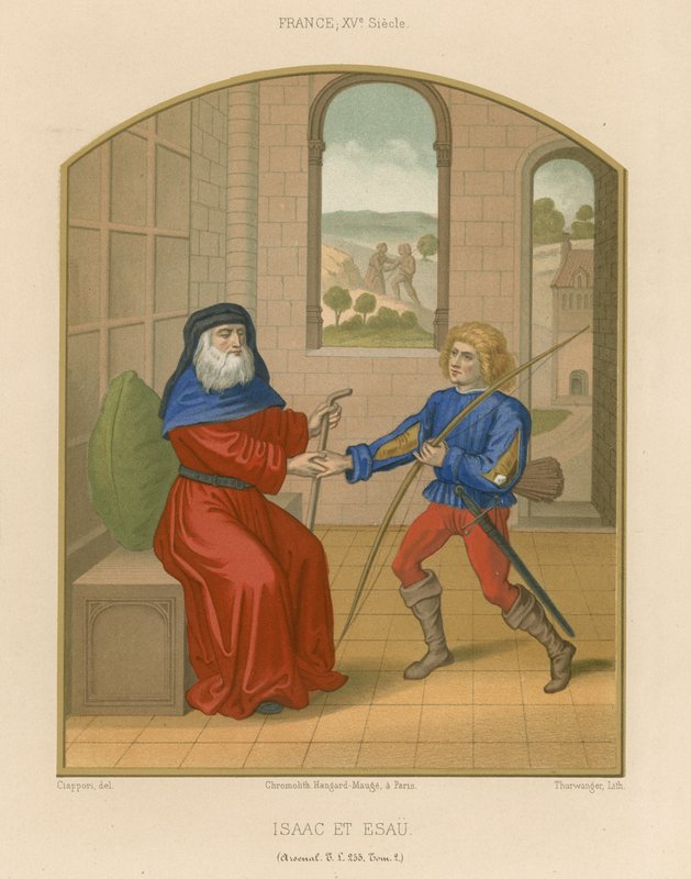 Isaak und Esau von French School