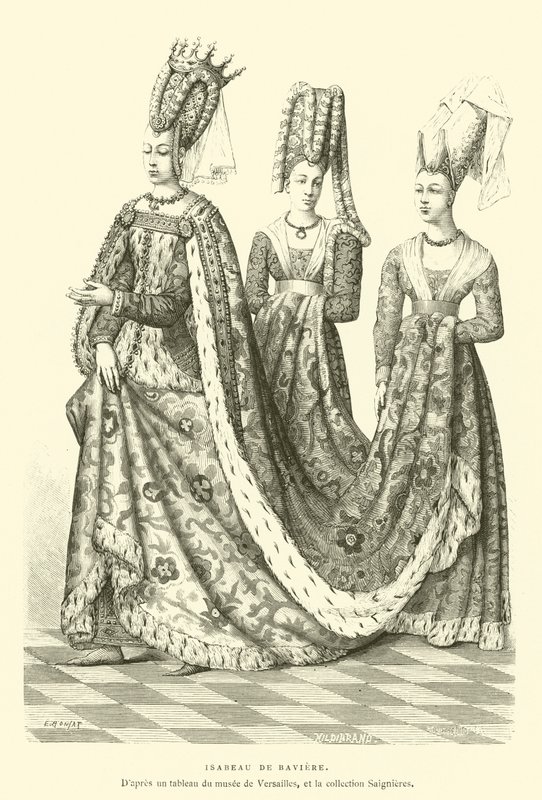 Isabeau de Baviere (Gravur) von French School