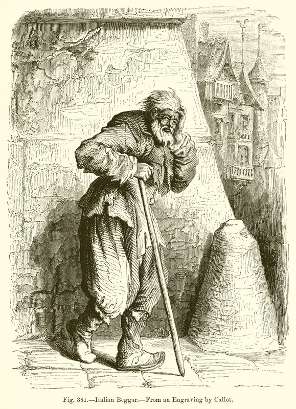Italienischer Bettler von French School