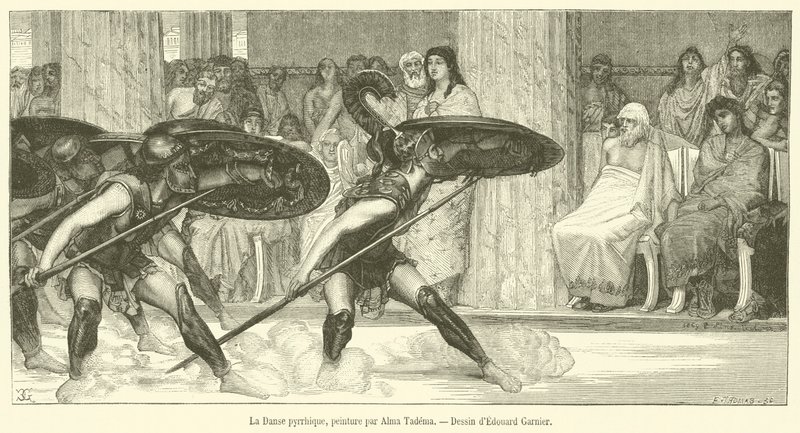 Der pyrrhische Tanz von French School