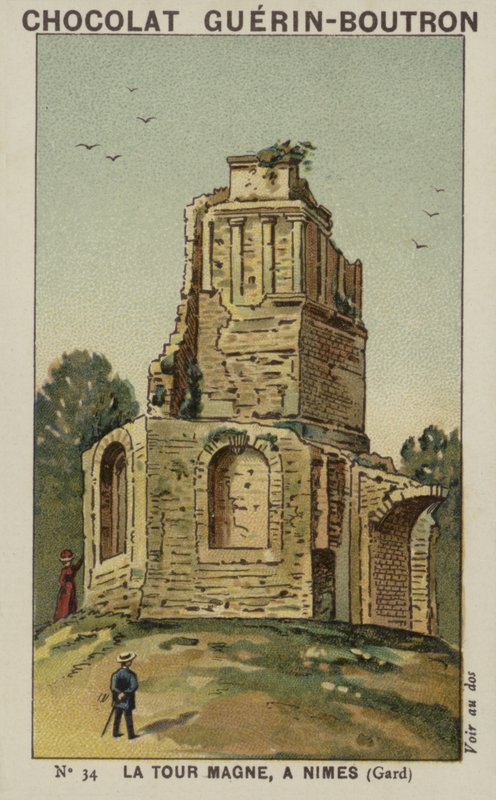 Der Magne-Turm in Nimes, Gard von French School