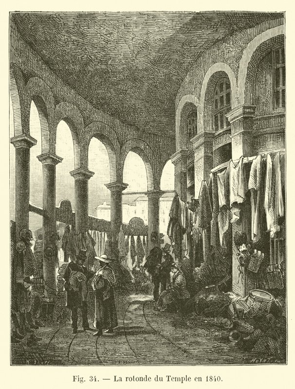 Die Rotunde des Tempels 1840 von French School