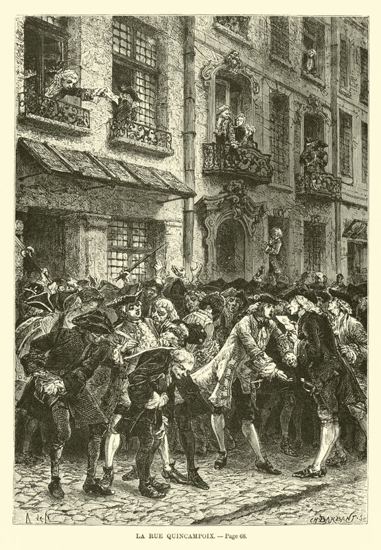 Die Rue Quincampoix von French School