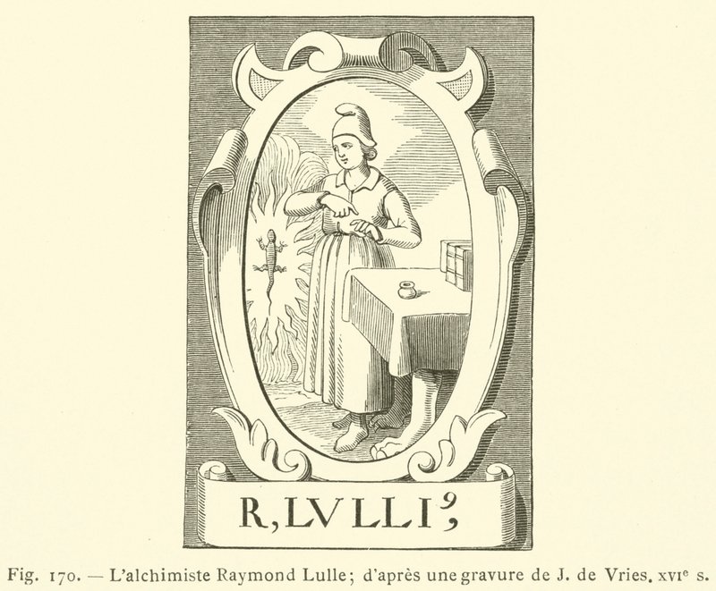 Der Alchemist Raymond Lulle von French School