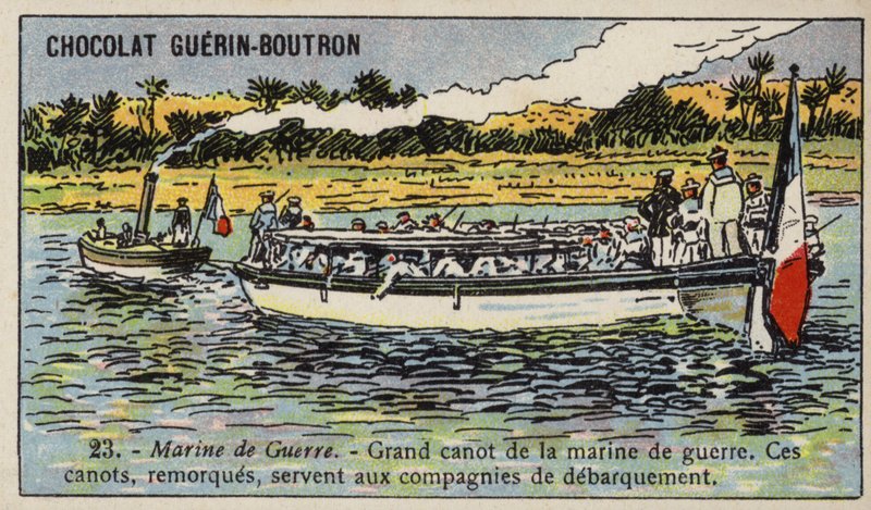 Großer französischer Marinekutter von French School