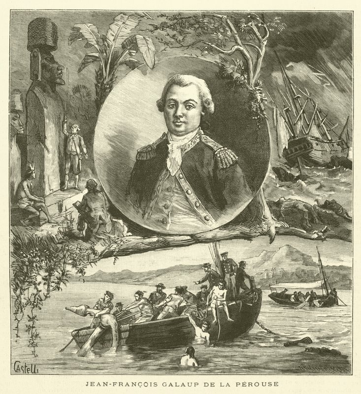 Das Hundertjährige Jubiläum von La Perouse (Stich) von French School