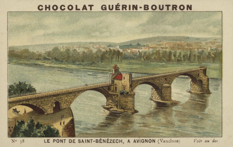 Die Saint-Benezech-Brücke in Avignon, Vaucluse von French School
