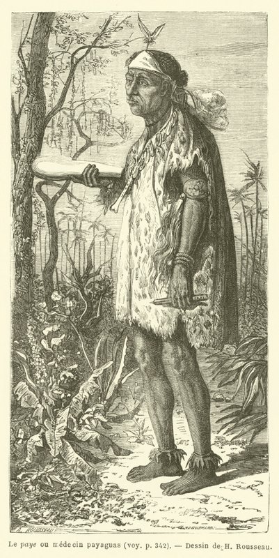 Der Paye oder Arzt der Payaguas (Gravur) von French School