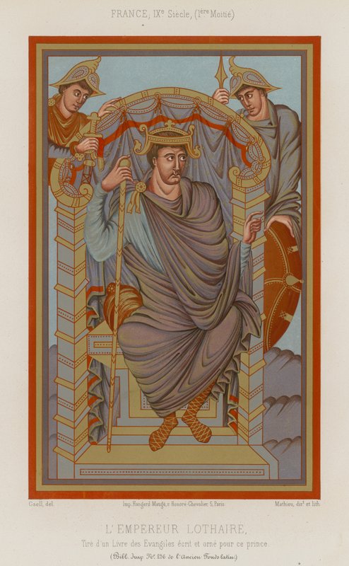 Lothar I., Heiliger Römischer Kaiser von French School