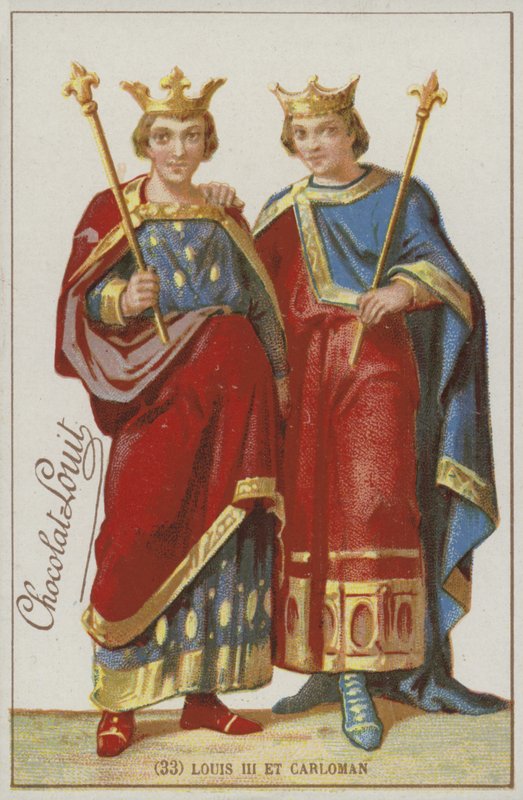 Ludwig III. und Karlmann von French School