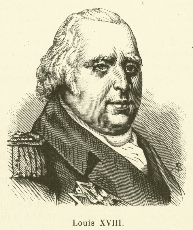 Ludwig XVIII. (Gravur) von French School