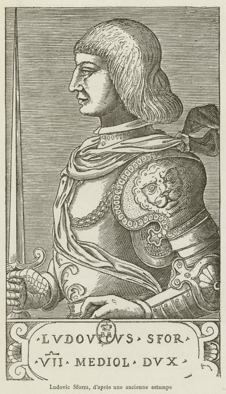 Ludovico Sforza (Stich) von French School