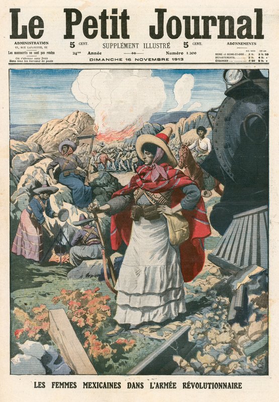 Mexikanische Frauen in der Revolutionsarmee von French School