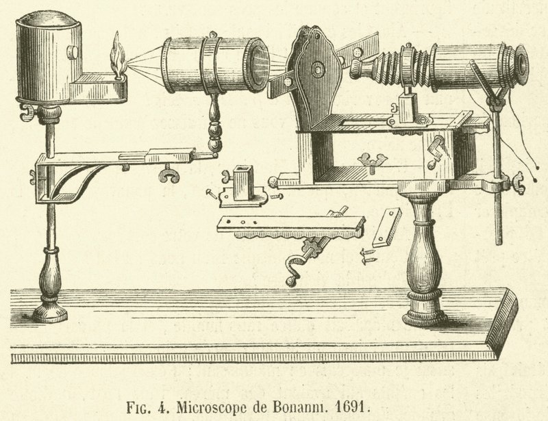 Mikroskop von Bonanni von French School