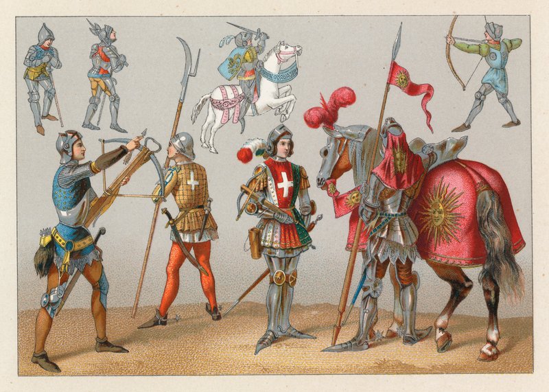 Kostüm des Mittelalters von French School
