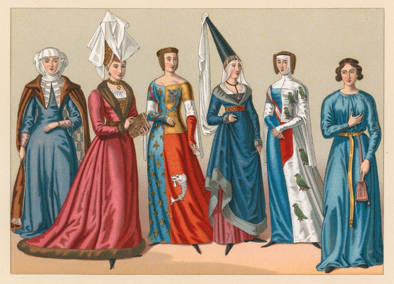 Kostüm des Mittelalters von French School