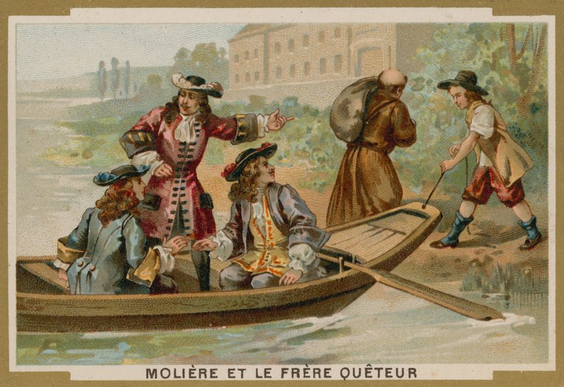 Molière und der Bettelmönch von French School