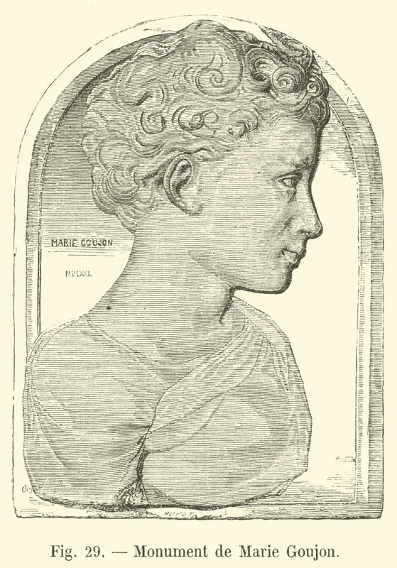 Monument von Marie Goujon von French School