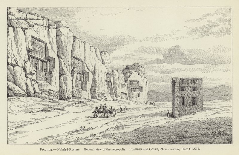 Naksh-i-Rustem, Gesamtansicht der Nekropole von French School