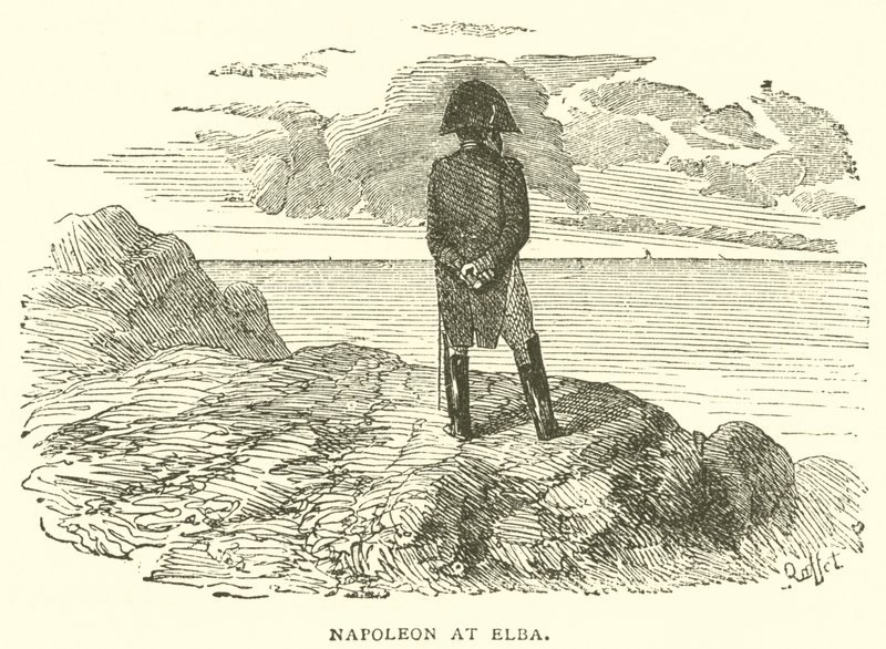 Napoleon auf Elba (Gravur) von French School