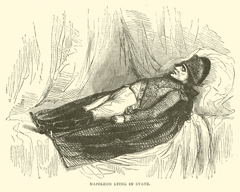 Napoleon aufgebahrt (Gravur) von French School