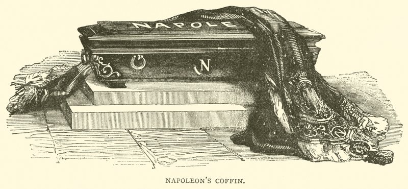 Napoleons Sarg (Gravur) von French School