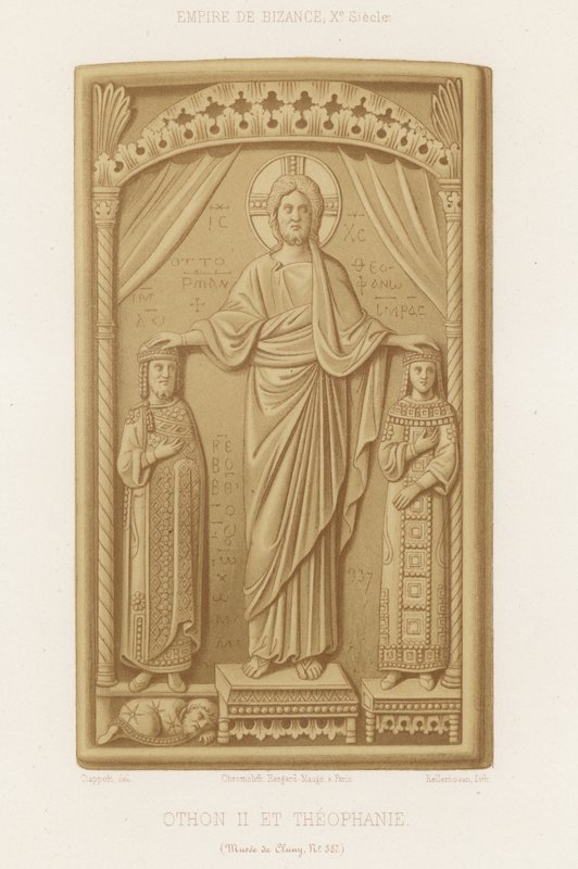 Otto II. und Theophanu von French School