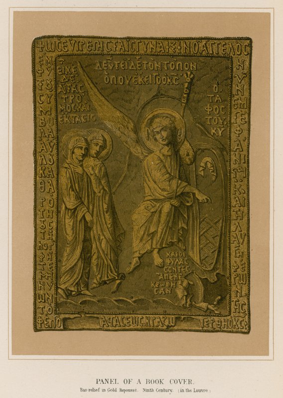 Buchdeckel-Panel von French School