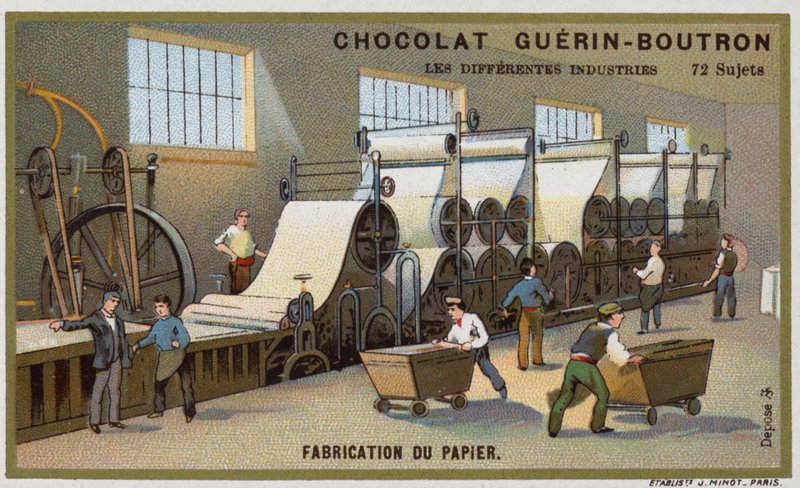 Papierherstellung von French School