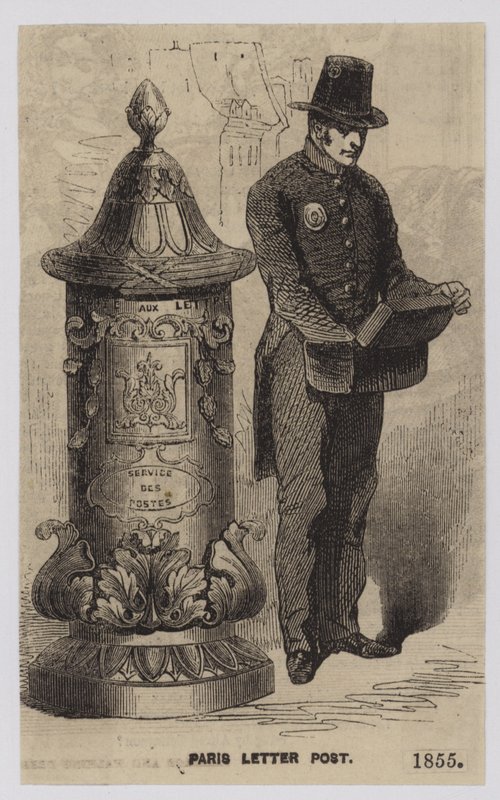 Pariser Briefpost, 1855 von French School