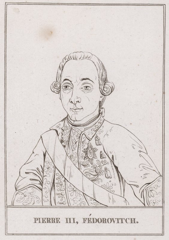 Peter III., Zar von Russland (Stich) von French School