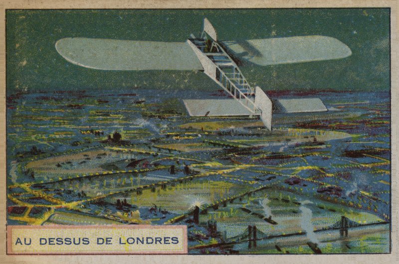 Flugzeug über London von French School