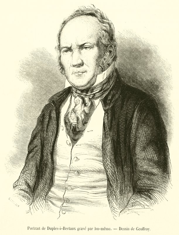 Porträt von Duplessi-Bertaux (Gravur) von French School