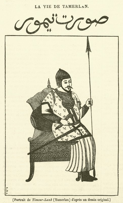 Porträt von Timour-Lank, Tamerlan von French School