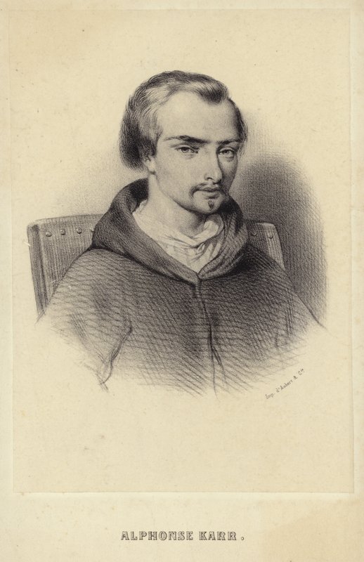 Porträt von Alphonse Karr von French School