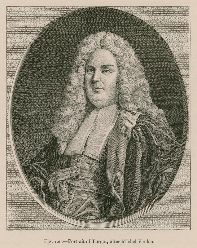 Porträt von Turgot, nach Michel Vanloo von French School