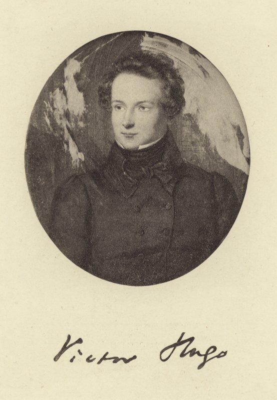 Porträt von Victor Hugo von French School