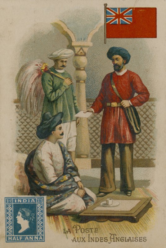 Postdienst in Britisch-Indien von French School