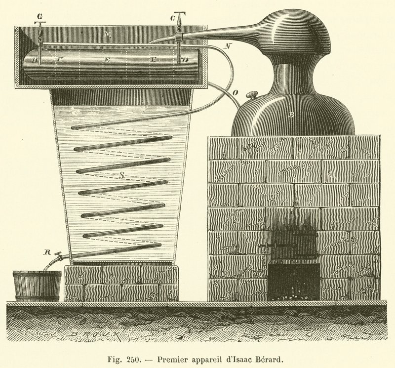 Erstes Gerät von Isaac Berard von French School