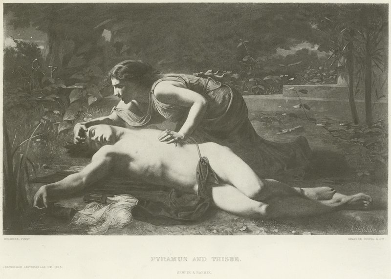 Pyramus und Thisbe von French School