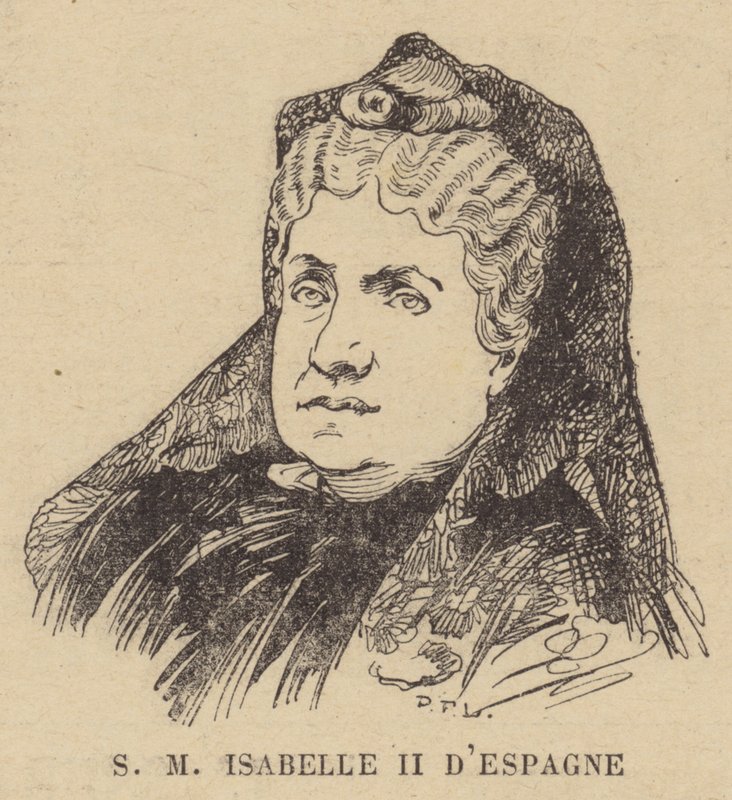 Königin Isabella II. von Spanien von French School