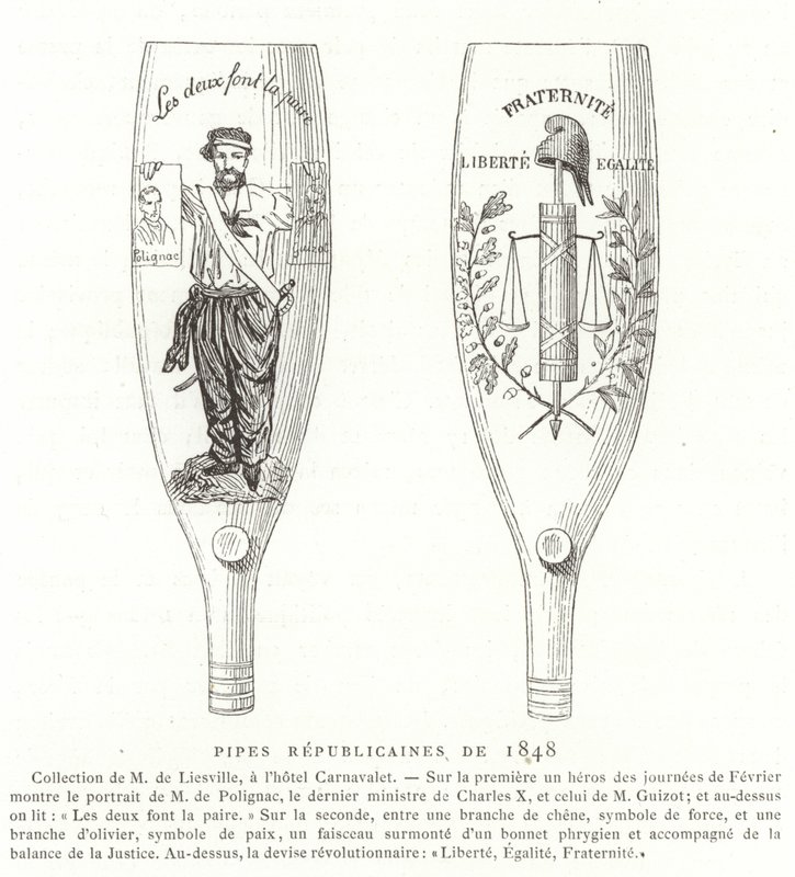 Republikanische Pfeifen, Revolution von 1848, Frankreich von French School