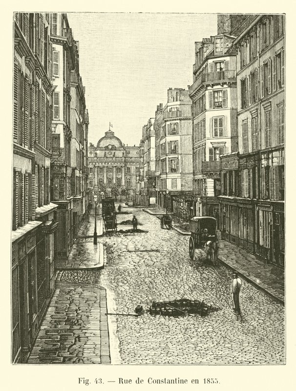 Rue de Constantine im Jahr 1855 von French School