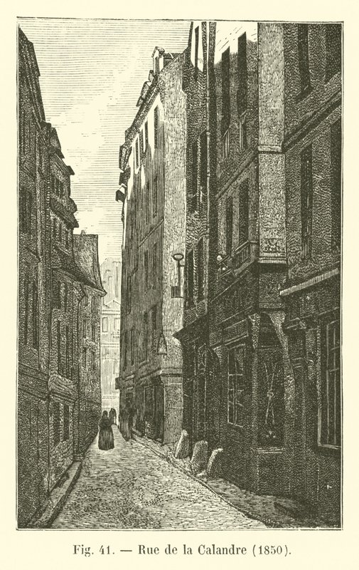 Rue de la Calandre, 1850 von French School