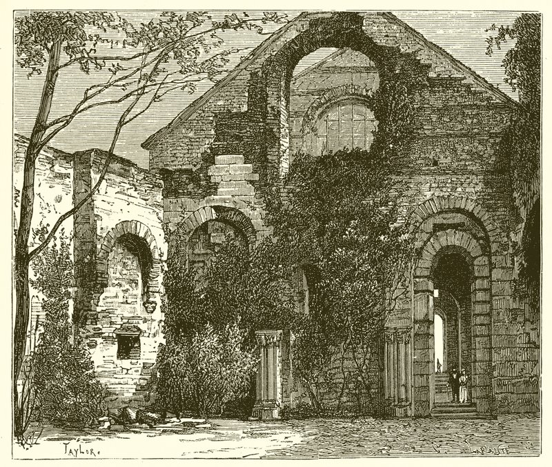 Ruinen des Palais des Thermes von French School