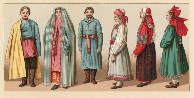 Russisches Kostüm von French School