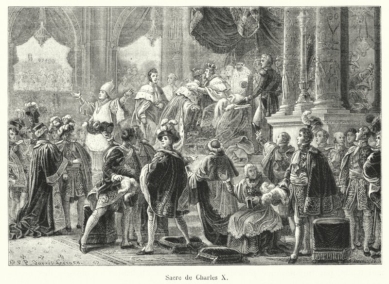 Krönung von Karl X. von French School