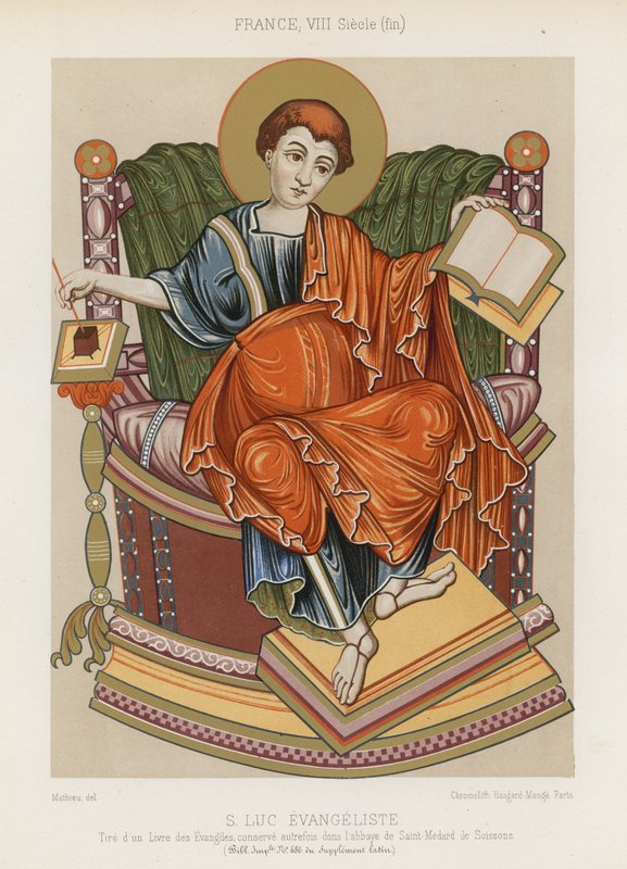 Sankt Lukas der Evangelist von French School